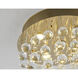 Canada LED 16 inch Gold Semi Flush Mount Ceiling Light